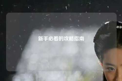 新手必看的攻略指南
