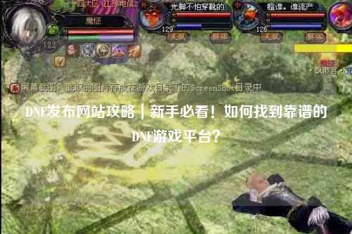 DNF發布網站攻略｜新手必看！如何找到靠譜的DNF游戲平臺？